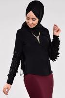 Vêtements hijab NOIR  Chemisier T 6046 