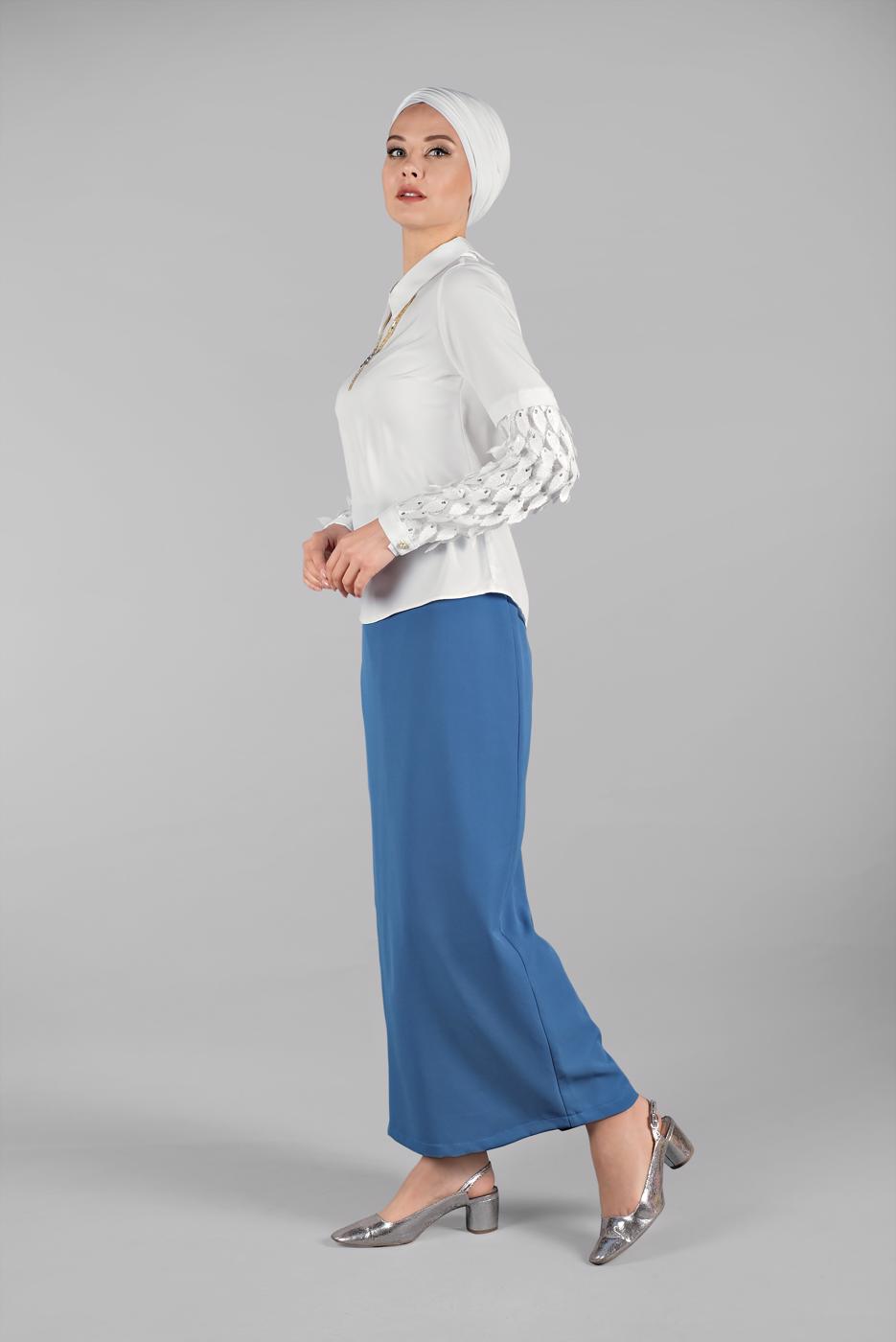 Vêtements hijab CRÈME  Chemisier T 6046