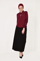 Vêtements hijab ROUGE BORDEAUX  Chemisier T 6046