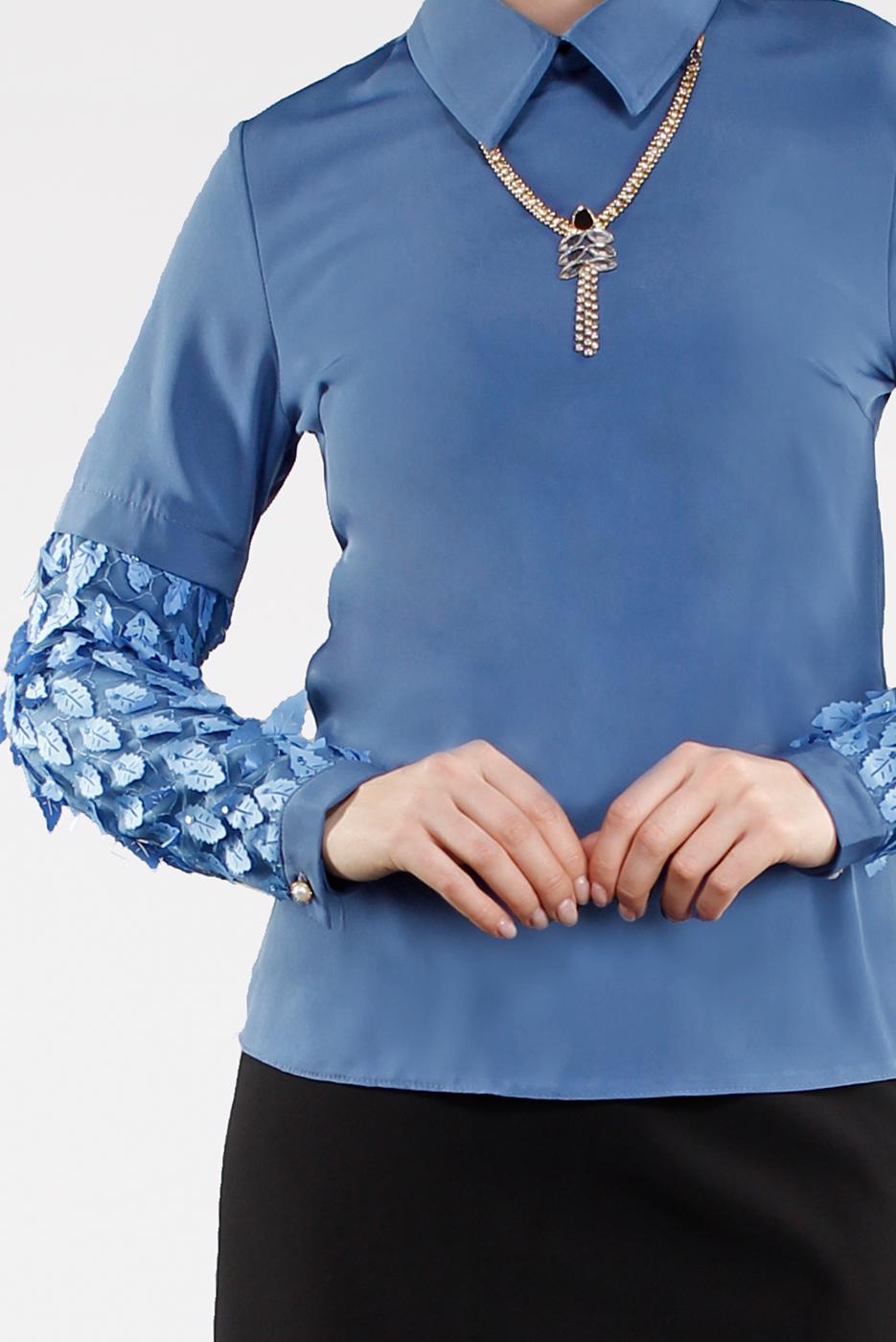 Vêtements hijab BLEU MARINE  Chemisier T 6046 