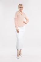 Vêtements hijab POUDRE  Chemisier T 6046 