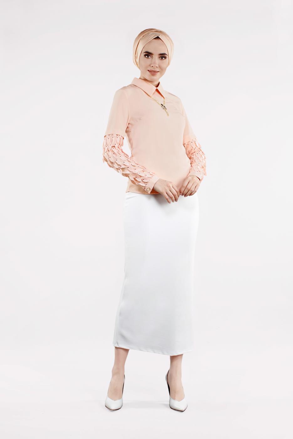 Vêtements hijab POUDRE  Chemisier T 6046 