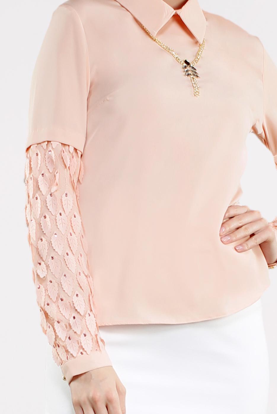 Vêtements hijab POUDRE  Chemisier T 6046 