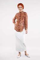 Vêtements hijab ORANGE  Chemisier T 8133 