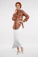 Vêtements hijab ORANGE  Chemisier T 8133 