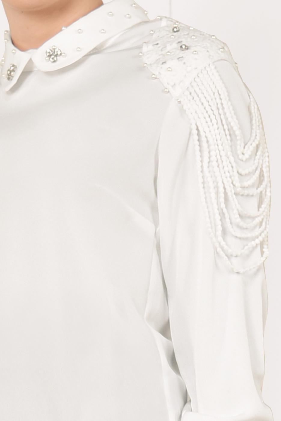 Vêtements hijab CRÈME  Chemisier T 8146