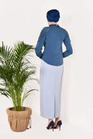 Vêtements hijab BLEU MARINE Chemisier T 8146