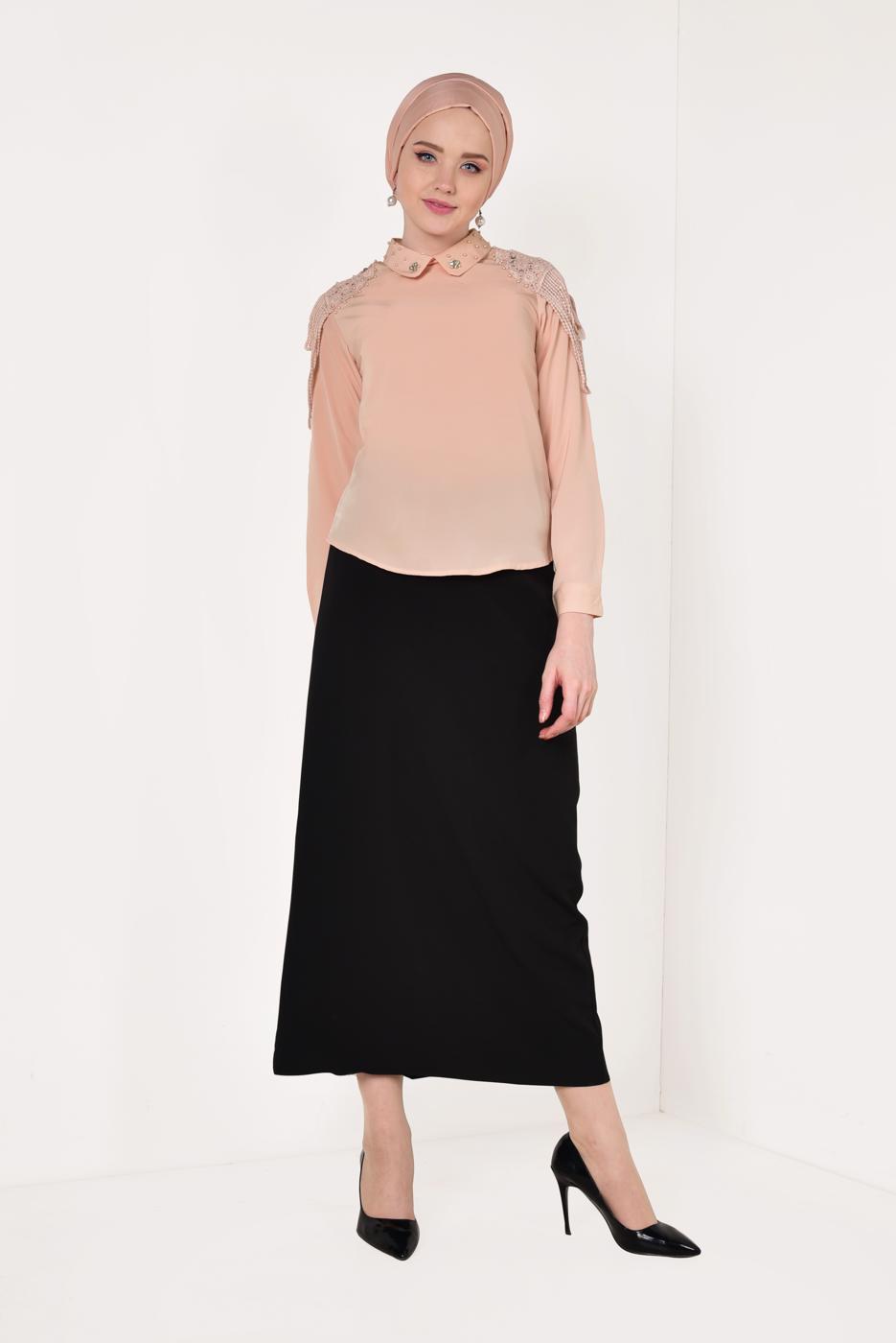 Vêtements hijab POUDRE  Chemisier T 8146