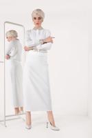 Hijab clothing ECRU T 8202 STN-BLUZ