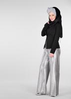 Tesettür giyim SİYAH İNCİ DETAYLI CEKET 4978 