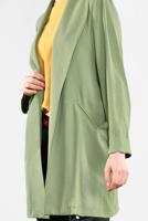 Tesettür giyim YEŞİL KLASİK KESİM CEKET 59091
