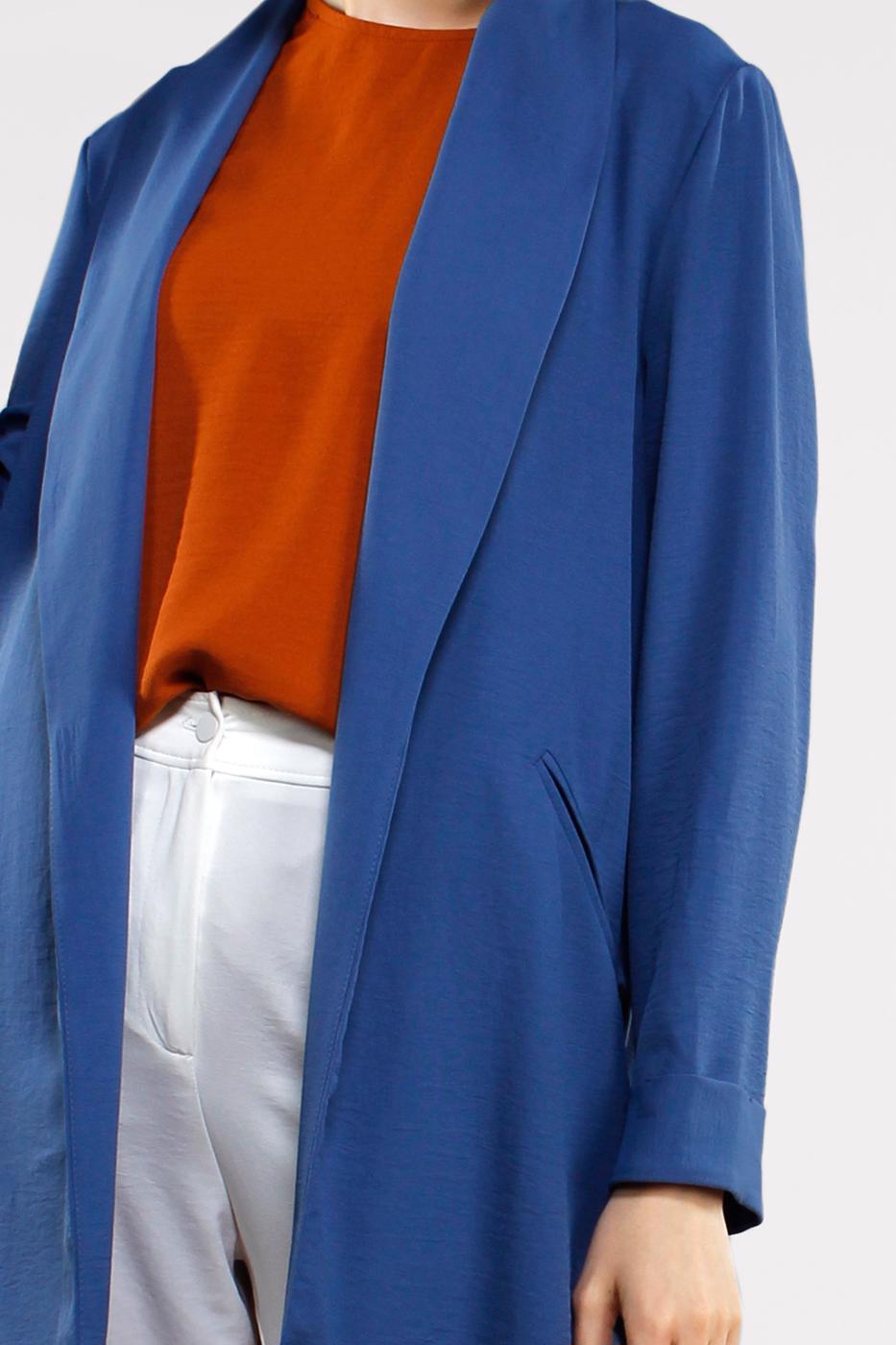 Tesettür giyim LACİVERT KLASİK KESİM CEKET 59091