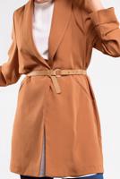 Tesettür giyim TABA KLASİK KESİM CEKET 59091