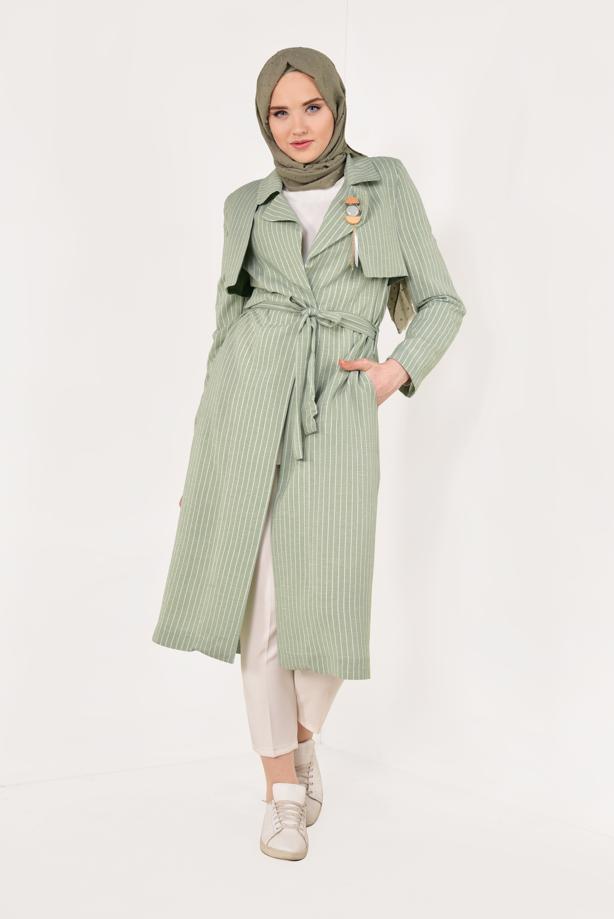 Vêtements hijab  Striped Seasonal Jacket T 610992  - TRENDTESETTÜR
