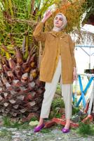 Vêtements hijab ORANGE VESTE  T 10891