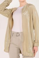 Tesettür giyim ALTIN SİMLİ FERMUARLI CEKET T 31881