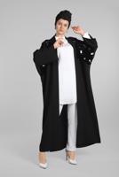 Tesettür giyim SİYAH YARASAKOL PAYETLİ KİMONO CEKET 38305 