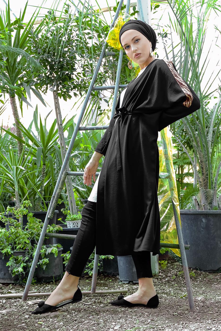 Vêtements hijab NOIR Veste T 56291