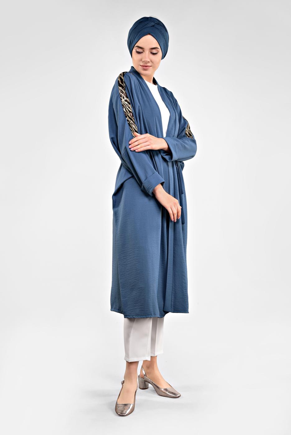 Vêtements hijab BLEU MARINE Veste T 56291