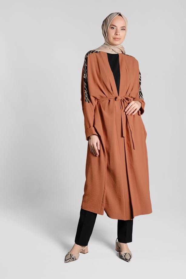 Vêtements hijab  Bat Sleeve  Sequin Detail Jacket T 56291 - TRENDTESETTÜR