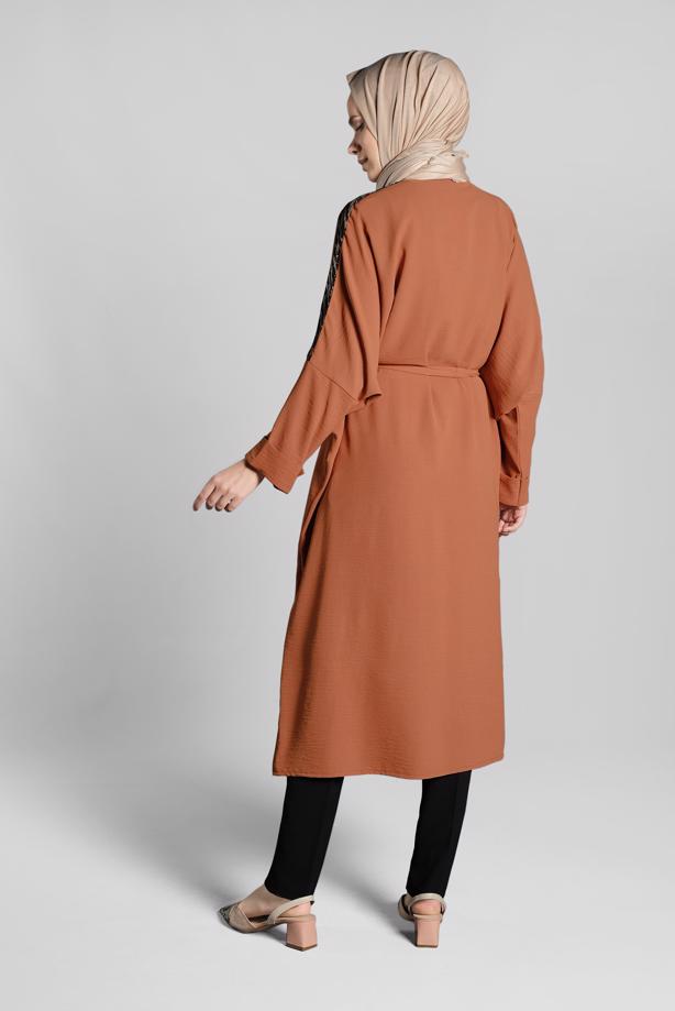 Vêtements hijab  Bat Sleeve  Sequin Detail Jacket T 56291 - TRENDTESETTÜR