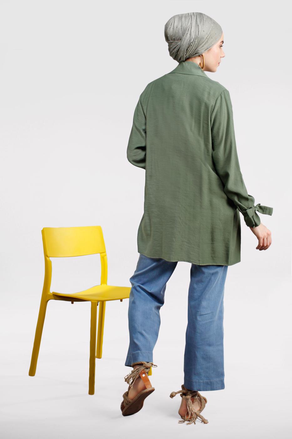 Vêtements hijab VERT Veste T 80891 