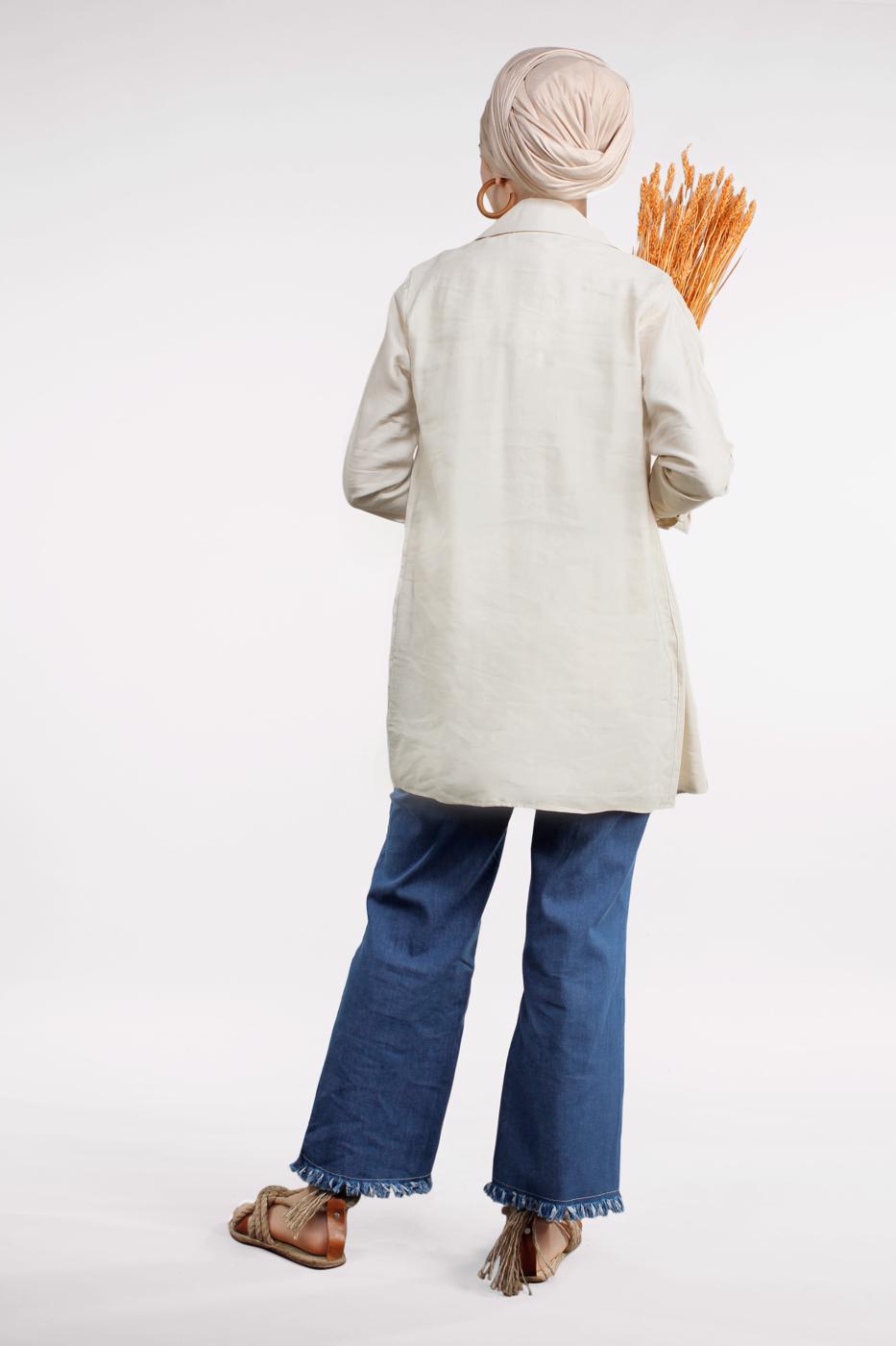 Vêtements hijab ÉCRU Veste T 80891 