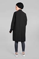 Hijab clothing BLACK Sequin Detail Floral Printed Binary Tunic Jacket T 0234 