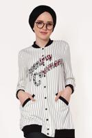 Vêtements hijab CRÈME Veste T 0238 