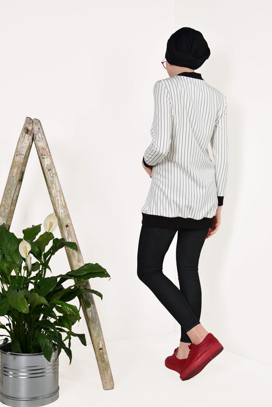 Vêtements hijab CRÈME Veste T 0238 