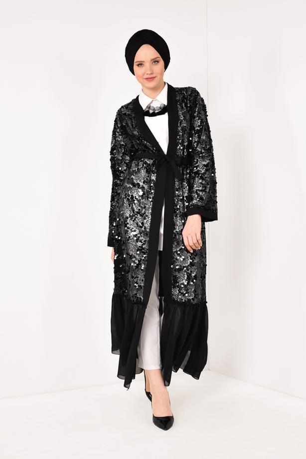 Vêtements hijab  Sequin Cardigan T 1061  - TRENDTESETTÜR