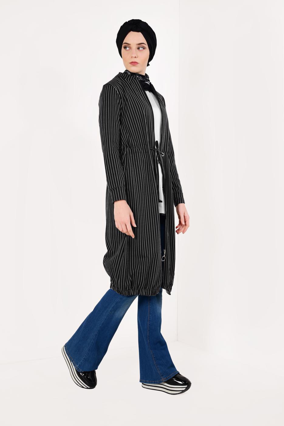 Vêtements hijab NOIR Veste T 1221 