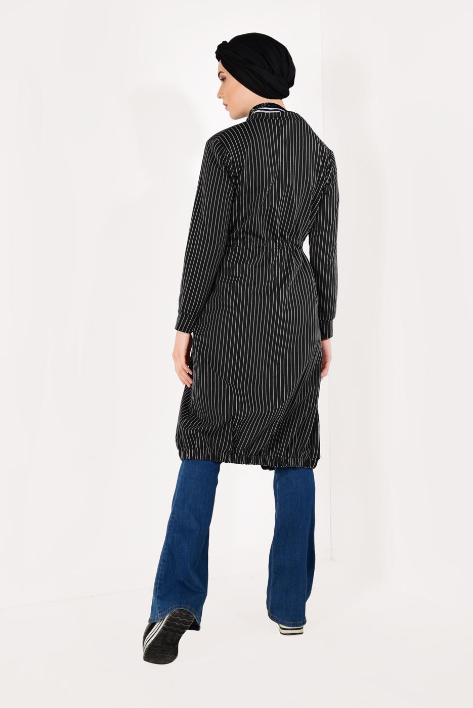 Vêtements hijab NOIR Veste T 1221 