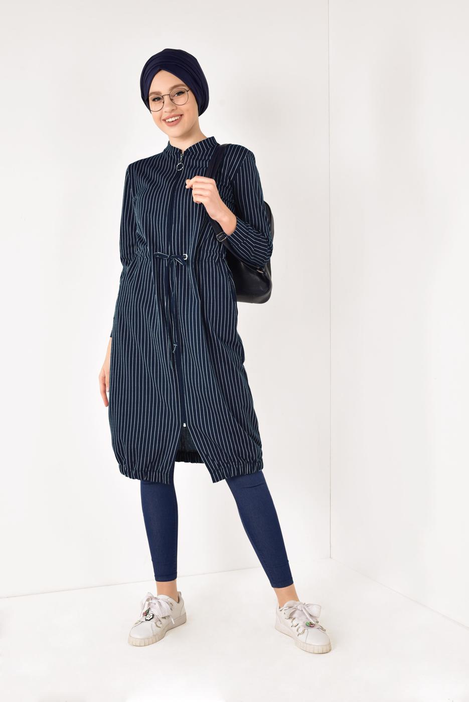 Vêtements hijab BLEU MARINE Veste T 1221 