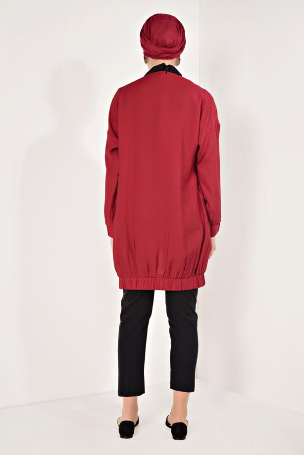 Vêtements hijab  Crew Neck Zipper Jacket T 1617 - TRENDTESETTÜR