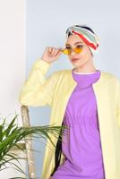 Vêtements hijab JAUNE Veste T 1617 