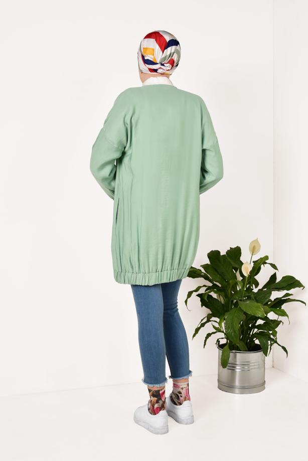 Vêtements hijab  Crew Neck Zipper Jacket T 1617 - TRENDTESETTÜR