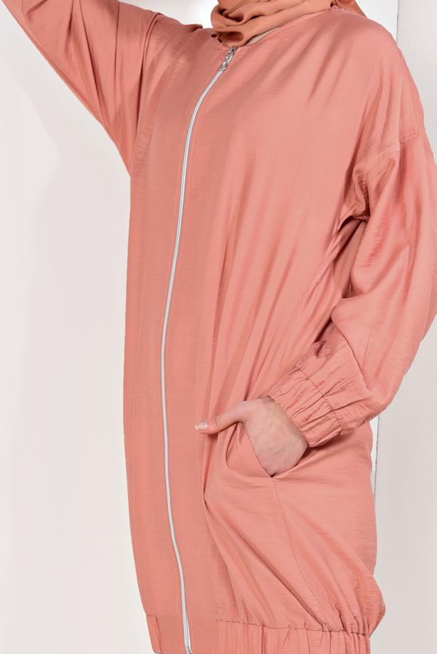 Vêtements hijab  Crew Neck Zipper Jacket T 1617 - TRENDTESETTÜR