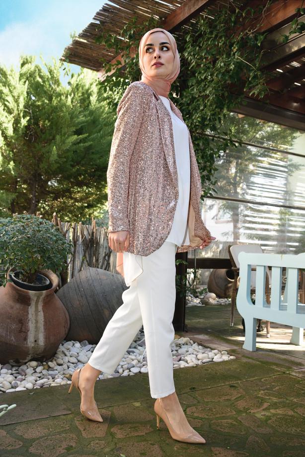 Vêtements hijab  Sequin Blazer Jacket T 2006 - TRENDTESETTÜR