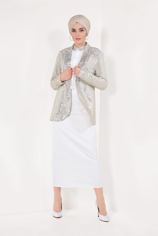 Vêtements hijab  Sequin Blazer Jacket T 2006 - TRENDTESETTÜR