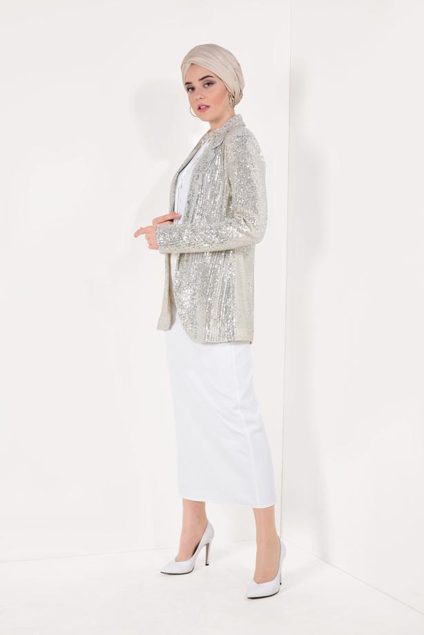 Vêtements hijab  Sequin Blazer Jacket T 2006 - TRENDTESETTÜR
