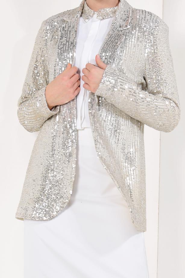 Vêtements hijab  Sequin Blazer Jacket T 2006 - TRENDTESETTÜR