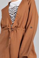 Hijab clothing TABA Sequin Shirred Waist Binary Jacket T 2234