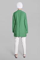 Hijab clothing CREAM Sequin Shirred Waist Binary Jacket T 2234