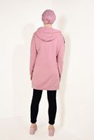 Tesettür giyim PUDRA PUL PAYETLİ ÖNDEN FERMUARLI CEKET T 2428