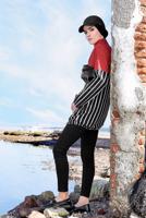 Vêtements hijab ROUGE Veste T 2810 