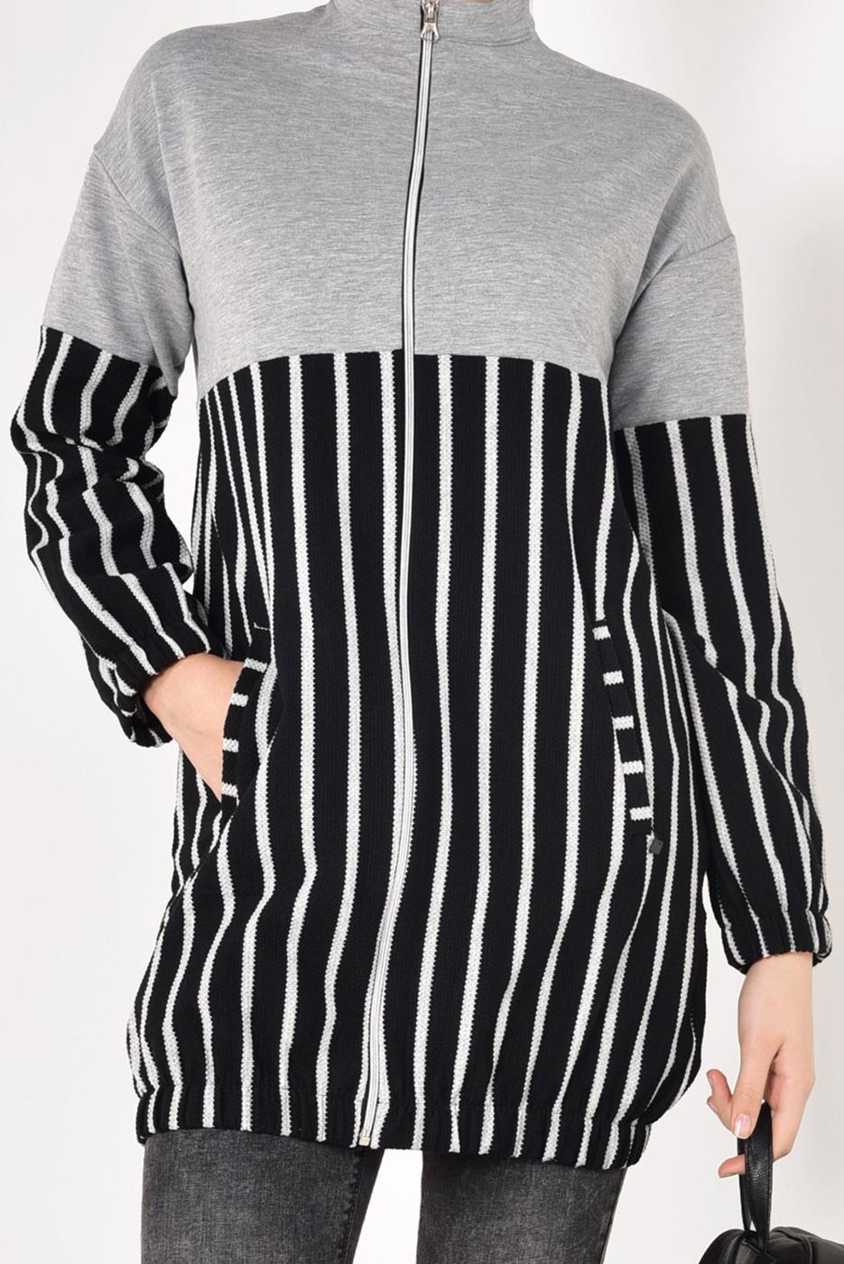 Vêtements hijab GRIS Veste T 2810 