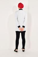 Hijab clothing CREAM Polka Dot Button Jacket T 3338 