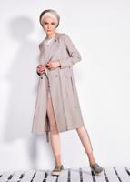 Tesettür giyim BEJ BELİ KUŞAKLI CEPLİ GİY ÇIK 4178