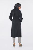Tesettür giyim SİYAH KOLLARI İNCİ DETAYLI KEMERLİ GİY ÇIK 4206 